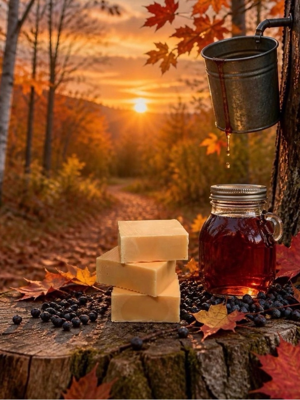Donkey Milk Soap Luxury Skin Nutrition Orchid & Vine Fresh Autumn Leaves - Picture 1 of 4